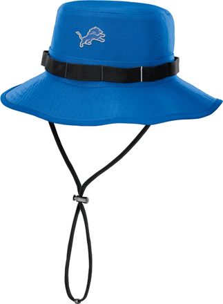Nike Mens Detroit Lions Primetime Apex Boonie NFL Dri-FIT College Bucket Hat in Blue | NF1B45A9J-GP2