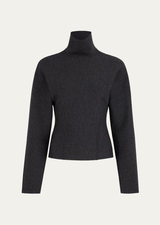 Alaia Cinched Wool-Blend Sweater