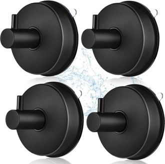 OEM 4 Piezas Gancho De Ventosa Ganchos De Ventosa De Acero Inoxidable 304 Ventosas Para Ventanas, Ganchos De Ventosa Impermeables Portavasos, Ganchos Para