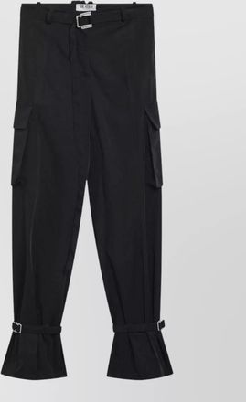 The Attico nylon trousers adjustable cuffs cargo pockets