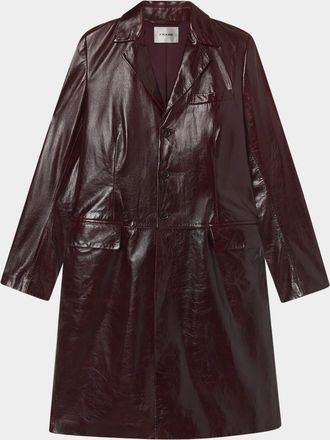 Frame Denim The Veda Leather Trench Coat