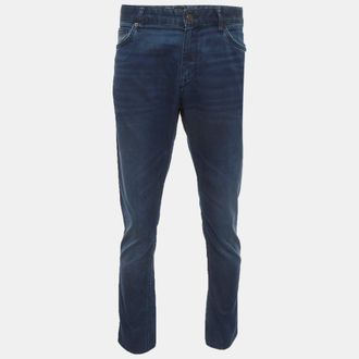 HUGO BOSS Boss By Hugo Boss Blue Denim Straight Fit Jeans L/waist
