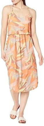 Prana Ayla Dress Womens Orange Solstice Tropics Classic Sleeveless ASM207