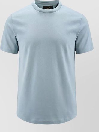 HUGO BOSS cotton crewneck t shirt ribbed trim