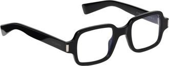 Saint Laurent Accessoires, Heren, Zwart, ONE Size, Moderne Vierkante Acetaat Optische Monturen