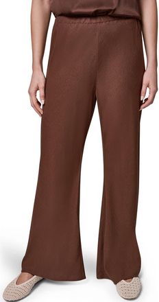 DKNY Linen Blend Ankle Wide Leg Pants in Canyon at Nordstrom, Size X-Small