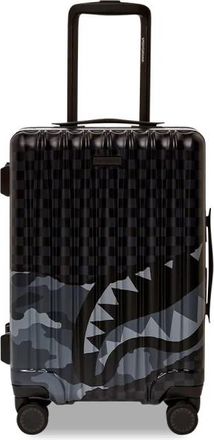 Sprayground Split Up Camo Tear Carryon Hardshell Bagage - Heren - Handbagage koffer - Zwart - ONE Size - Koffers