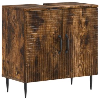 vidaXL Mueble De Lavabo Para Ba&ntilde;o Haarlem Roble Ahumado Vidaxl