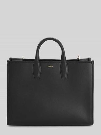 HUGO BOSS Umh&auml;ngetasche mit Label-Detail Modell Sandy MED Tote in Black, Gr&ouml;&szlig;e 1