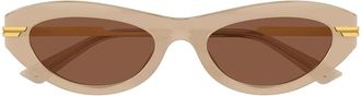 Bottega Veneta Sunglasses Bv1368 S 005 Gold/Brown Women