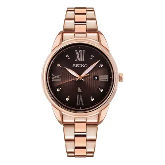 Seiko Lukia Series Waterproof Quartz Gold/Black SUT366J1