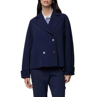 Kaos Blazers, female, Blue, Size: XL Caban Doppiopetto