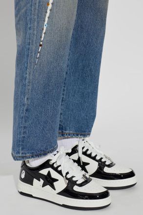 A Bathing Ape Sports Shoes With Logo, Womens, Black