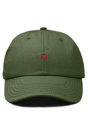 Dalix Lil Strawberry Dad Cap in Olive at Nordstrom