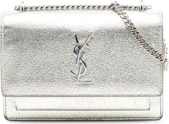 Saint Laurent Pre-owned Saint Laurent Mini Metallic Calfskin Monogram Sunset Wallet on Chain O0HF4KPXK2BUCXOL