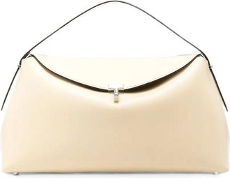 Toteme T-Lock Leather Top Handle Bag