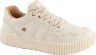 Andrea Womens Lace Closure Sneaker In Bone
