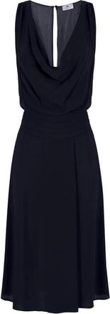 Elisabetta Franchi Jurk van viscose Georgette stof - Dames - Feestkleedjes - Zwart - S - Kleedjes