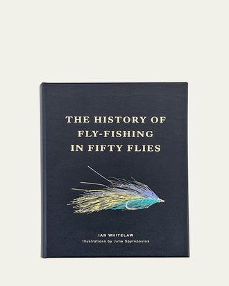 Graphic Image The History of Fly Fishing in Fifty Flies Leather-Bound Book by Ian Whitelaw
