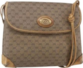 Gucci Pre-owned Cross Body Bags, female, Beige, Size: ONE SIZE Pre-owned Vintage Cross Body Bag