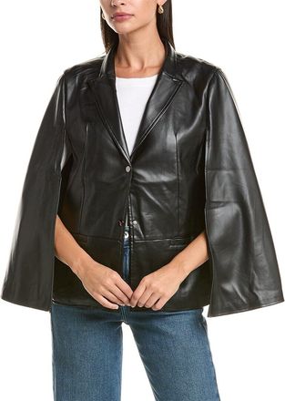 La Fiorentina Faux Leather Cape