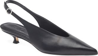 Aeyde Camila Slingback Kitten Heel Pump in Black at Nordstrom, Size 7.5Us