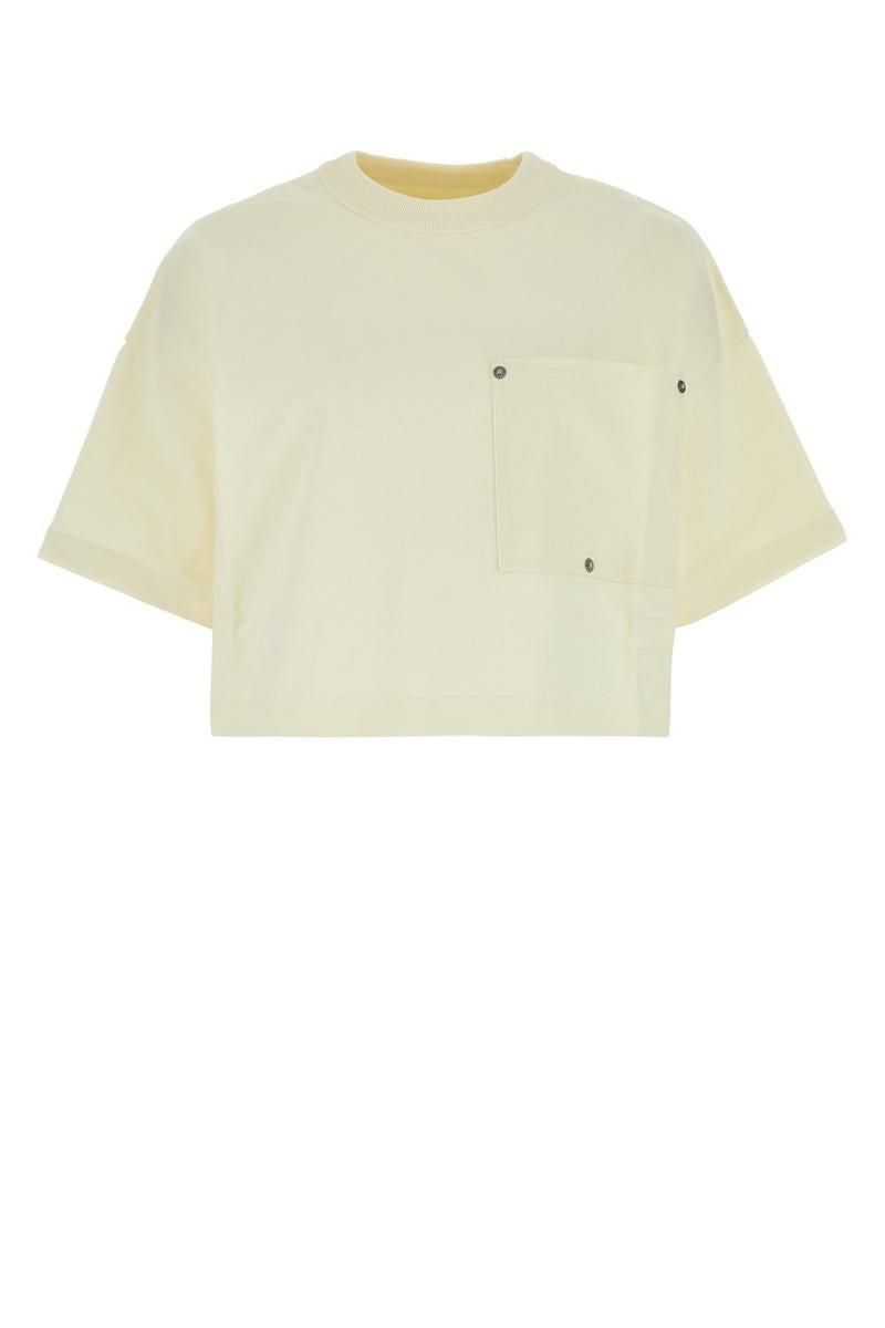 Tシャツ・カットソー BOTTEGA VENETA Woman T-Shirt Grey 833133V5K50 1367 Bottega Veneta® Women's Crushed Cotton Printed Jersey T