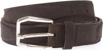 Daniele Alessandrini Luxe Leren Riem - Heren - Riemen - Bruin - 110 CM - Leer - Accessoires