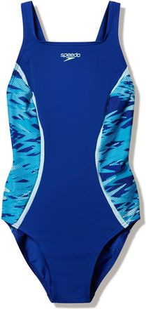 Speedo Hyperbloom Splice Muscleback-badpak voor dames (Blauw)