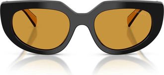 Prada Sunglasses Prd02 S 02 K50 P Black Topaz/Dark Honey Women