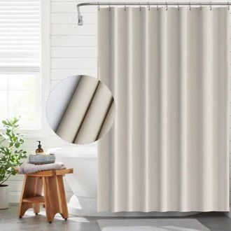OEM Cortina De Ducha Ccykxaa De 180x180 Cm, Color Beige, De Eva, Impermeable Y Antimoho, 12 Paneles - Crezuo