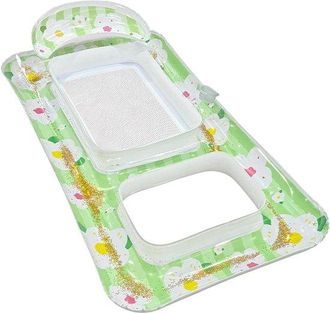 No Brand Tumbona De Piscina - Balsa Hinchable - Rel&aacute;jate En El Agua - Tecnolog&iacute;a Antivuelco - 160 Cm - Verde