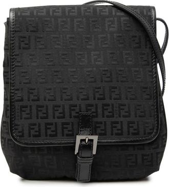 Fendi Pre-owned Fendi Zucchino Canvas Crossbody Ladies 2354 8BT052 JQ5 039