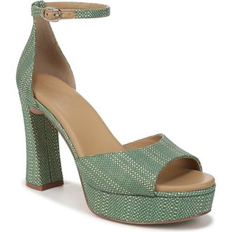 Naturalizer Delphie Ankle Strap Platform Sandal in Green Multi at Nordstrom, Size 7.5