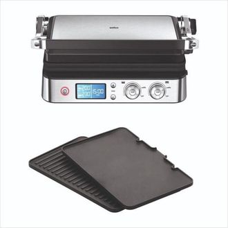 Braun Grill Multifonctions - Braun - Multi Grill 9 - 2000 W - 3 Positions De Chauffe - Noir / Acier