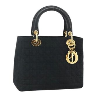 Dior Pre-owned Handbags, female, Black, Size: ONE SIZE Pre-owned Vintage Nylon Hand Bag