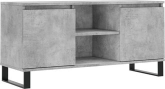 vidaXL Mueble de TV madera de ingeniería gris hormigón 104x35x50 cm vidaXL
