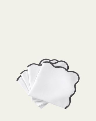 Matouk Casual Couture Scallop Napkins, Set of 4