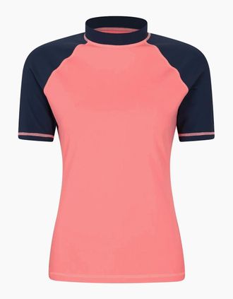 Mountain Warehouse Womens Mountain Warehouse Womens/Ladies UV Protection Rash Guard - Pink - Size: 14
