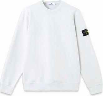 Stone Island Mens S0051 Compass Sweatshirt White/Sky - Blue - Size: 42