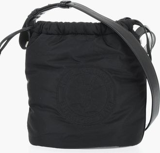 Saint Laurent Borsa Bucket in Nylon con Logo in Rilievo e Porta Spiccioli Saint Laurent