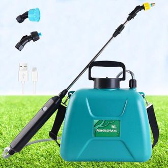 OEM Pulverizador El&eacute;ctrico Para Jard&iacute;n Con 3 Boquillas Ajustables, Recargable Por Usb, Para Protecci&oacute;n De Plantas, Jardiner&iacute;a, Deshierbe Y Lavado De Coche