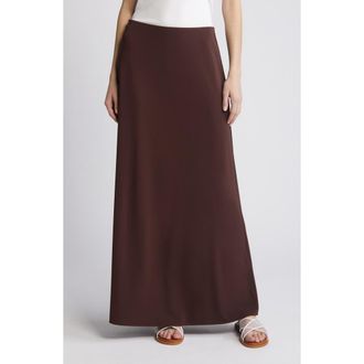Rag & Bone Anya Satin Maxi Skirt in Choc at Nordstrom Rack, Size Medium