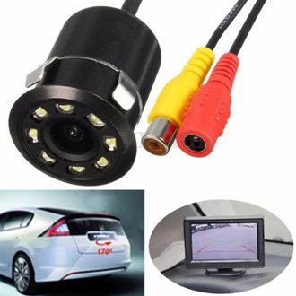 Trade Shop Trade Shop - Telecamera Retromarcia Retrocamera Auto Camper Suv 9 Led Con Filo Color Lm-728t