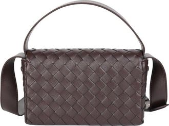 Tiffany & Fred Woven Leather Flap Crossbody