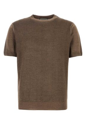 Canali Brown Knit T Shirt