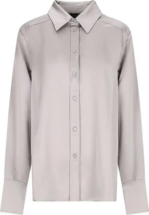 Andamane Camicia a maniche lunghe con colletto - Grigio
