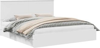 vidaXL Cama Con Almacenamiento 180 X 200 Cm Madera De Ingenier&iacute;a Vidaxl