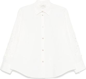 Forte_Forte En Fleur Embroidery Cotton Popline Shirt