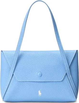Polo Ralph Lauren mini Polo Play tote bag - women - Calf Leather/Calf Leather - One Size - Blue